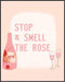 Posterizer 1 pcs-Retro Rose Wine Punny Pink Alcohol Print-Inspirational Women's Art-Kitchen & Bar Art-Gifts for Women- unframed wall art...